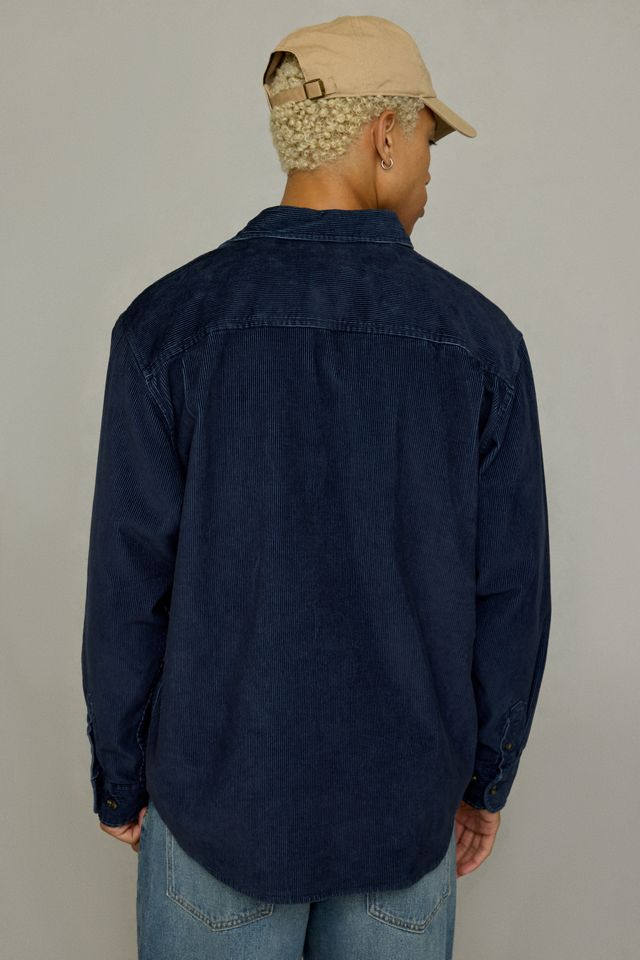 Chemise tissée à manches longues en velours côtelé OBEY #1