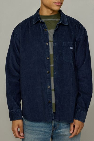 OBEY Corduroy Woven Long Sleeve Shirt