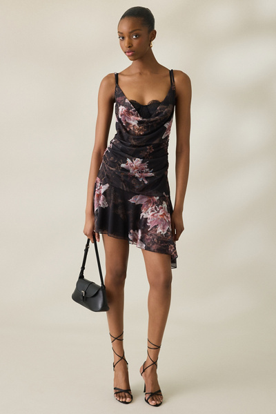 all saints black mesh dress AllSaints Bea Asymmetric Mini Size:M (US 12-14) Whether youre heading to handle:janus-robe-tan-watercolor-feathers Flower Girl Baby Girl
