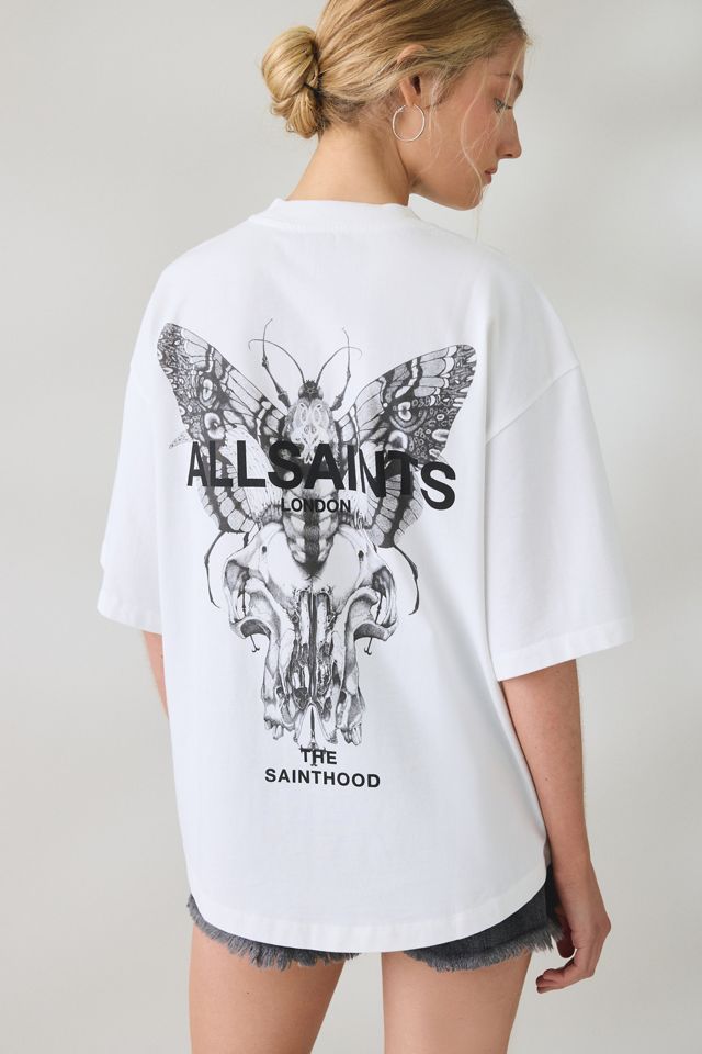 AllSaints Amalie Halis Graphic Oversized T-Shirt #1
