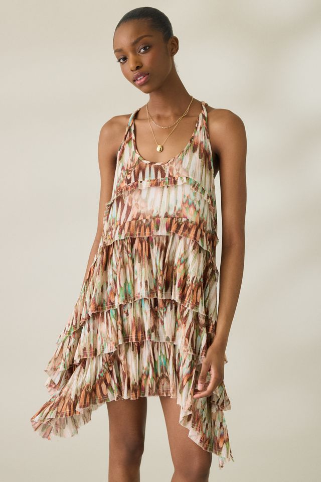 AllSaints Cavalry Relaxed Fit Tiered Mini Dress #1