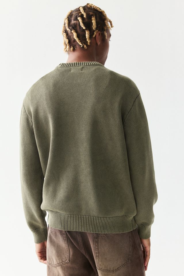 OBEY Speed Logo Fade Wash Crew Neck Sweater #3