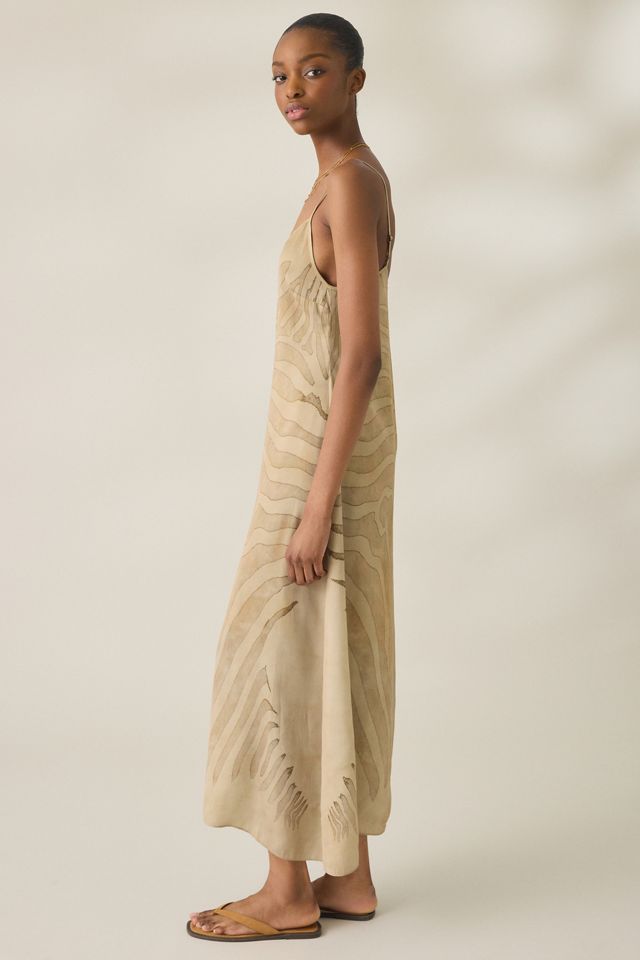 AllSaints Leona Zebra Bias Cut Slip Maxi Dress #2