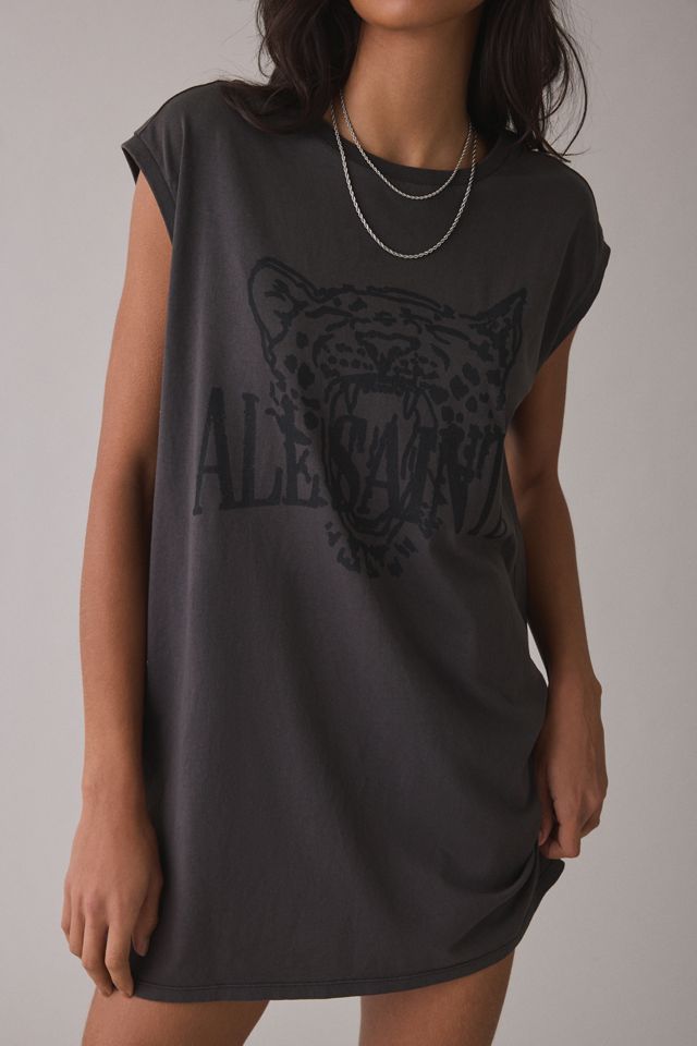 AllSaints Wild Brooke Graphic Relaxed Fit Tee Mini Dress #2
