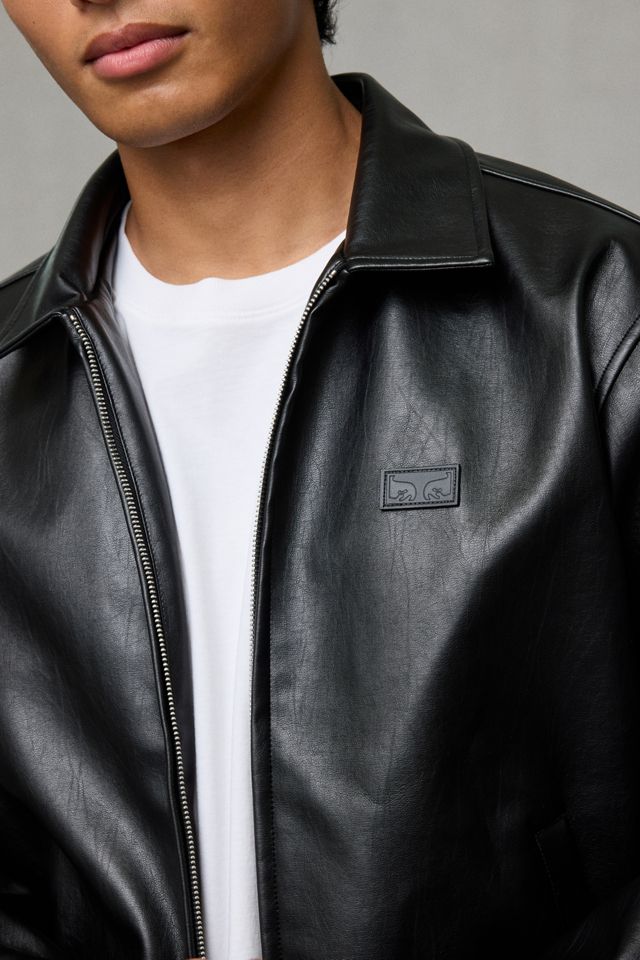 OBEY Workman Faux Leather Jacket #3