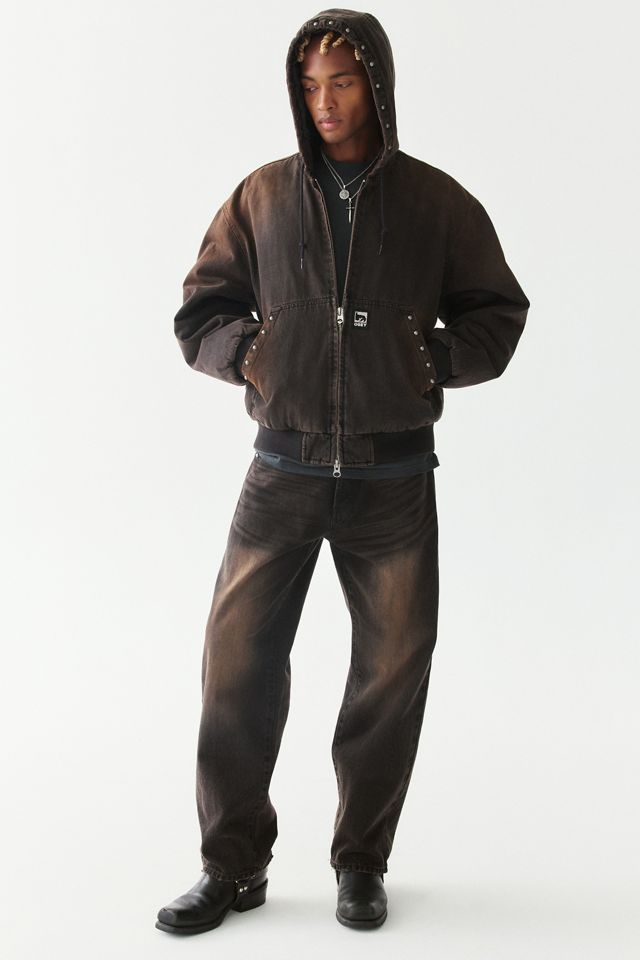 OBEY Studded Zip-Up Jacket #1