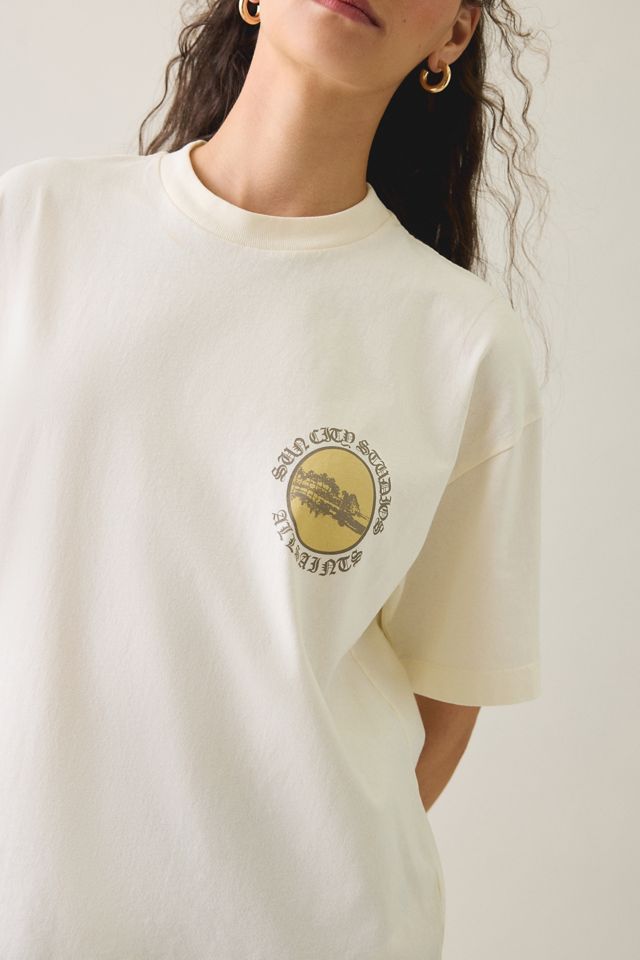 AllSaints Etta Sun City Graphic Oversized Tee #3