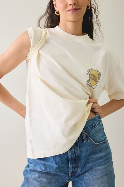 AllSaints Etta Sun City Graphic Oversized Tee