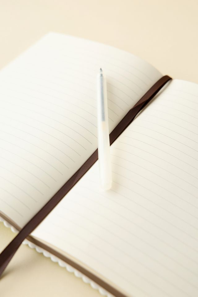 Saturday Sundae Vegan Leather Scalloped Journal #1