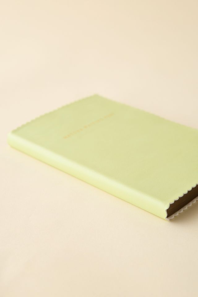 Saturday Sundae Vegan Leather Scalloped Journal #2