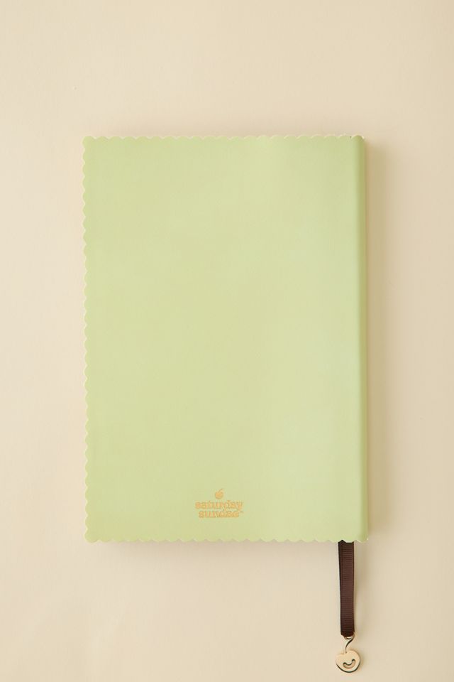 Saturday Sundae Vegan Leather Scalloped Journal #3