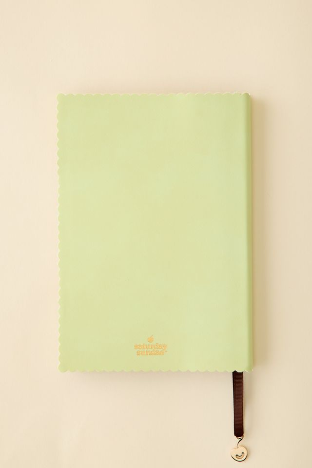 Saturday Sundae Vegan Leather Scalloped Journal #4