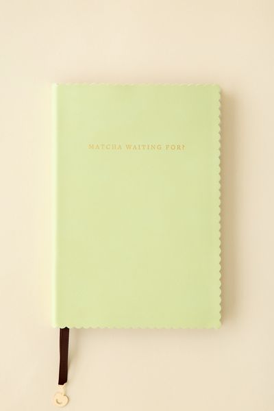 Saturday Sundae Vegan Leather Scalloped Journal