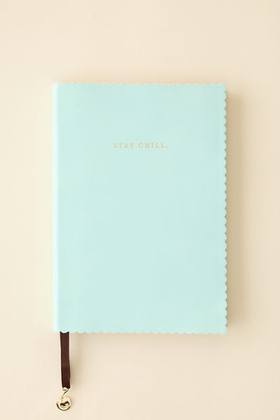 Saturday Sundae Vegan Leather Scalloped Journal