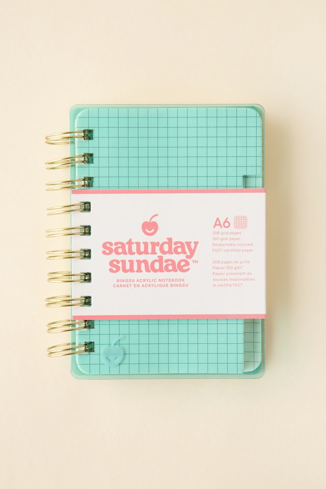 Saturday Sundae A6 Bingsu Acrylic Grid Notebook #4