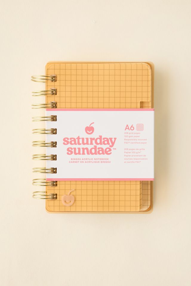 Saturday Sundae A6 Bingsu Acrylic Grid Notebook #4