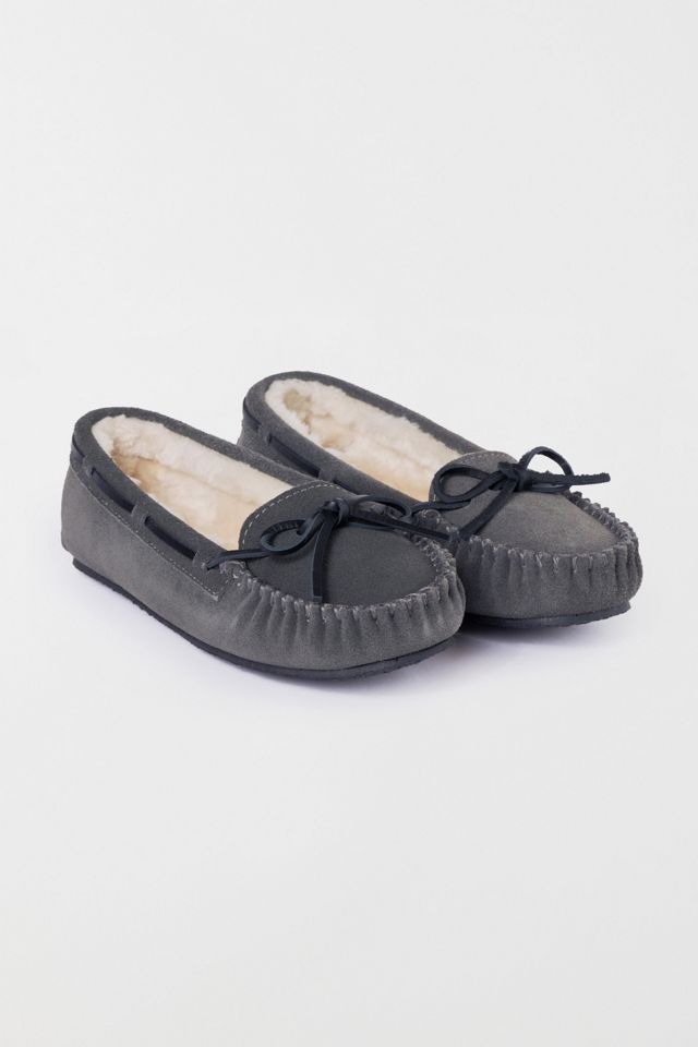 Minnetonka Cally Faux Fur Suede Moccasin Slipper #2