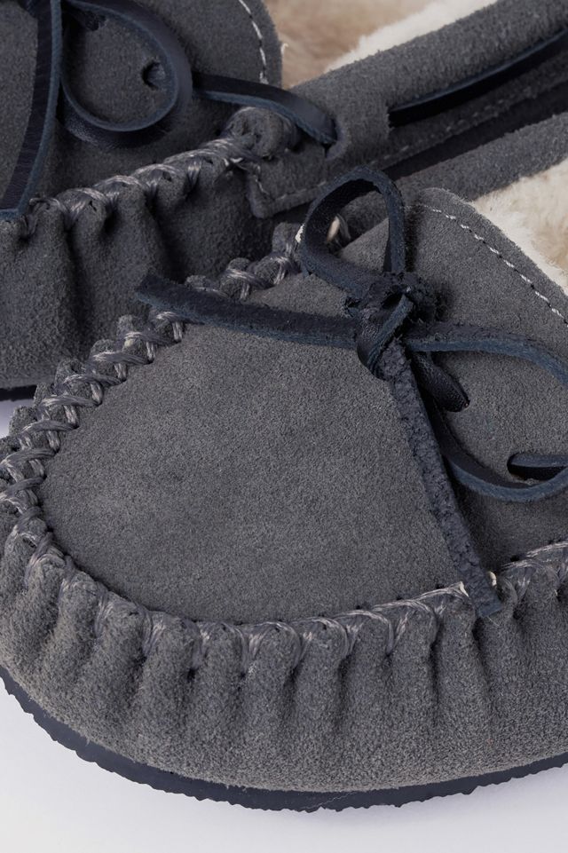Minnetonka Cally Faux Fur Suede Moccasin Slipper #4