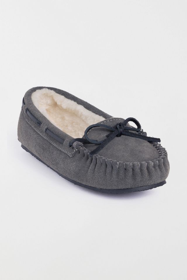 Minnetonka Cally Faux Fur Suede Moccasin Slipper #3