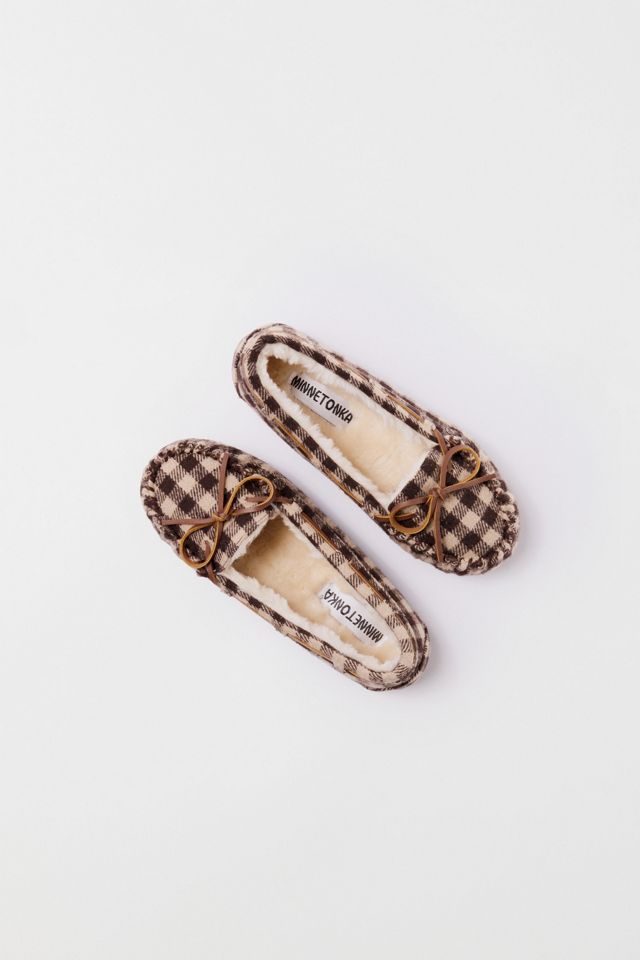 Minnetonka Cally Faux Fur Suede Moccasin Slipper #1