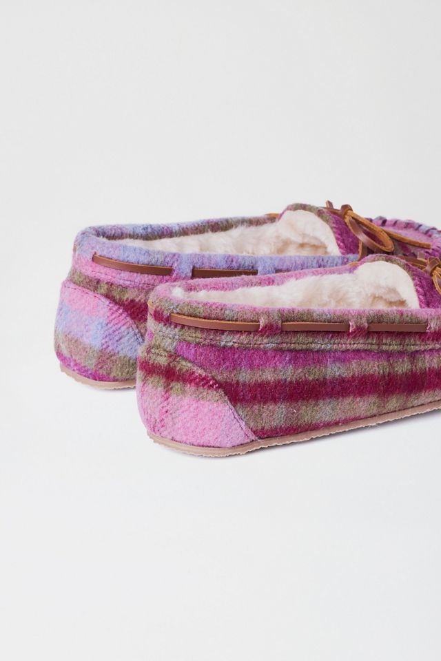 Minnetonka Cally Faux Fur Suede Moccasin Slipper #4
