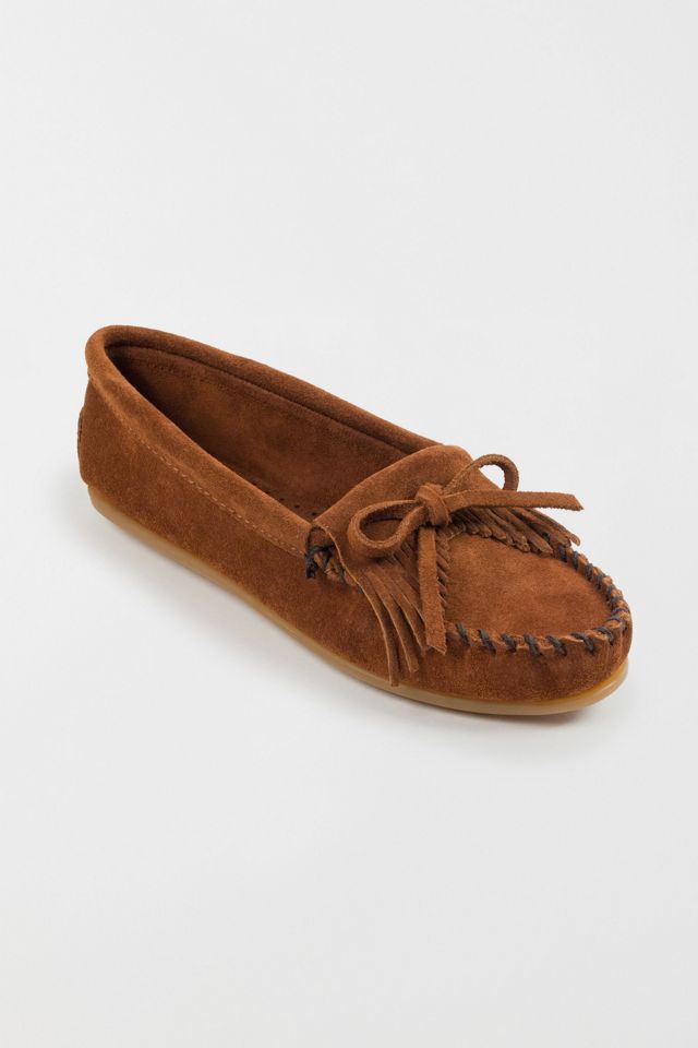 Minnetonka Suede Kilty Hardsole Moccasins #2