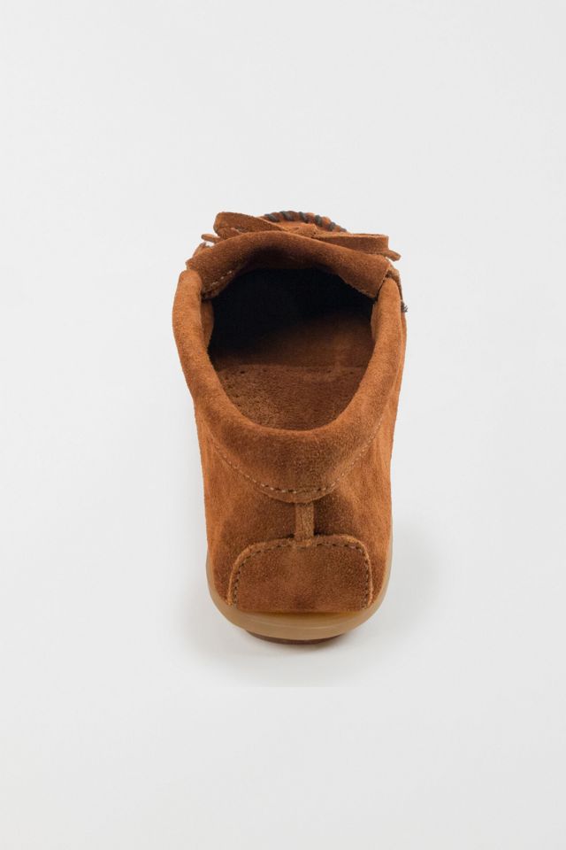 Minnetonka Suede Kilty Hardsole Moccasins #4
