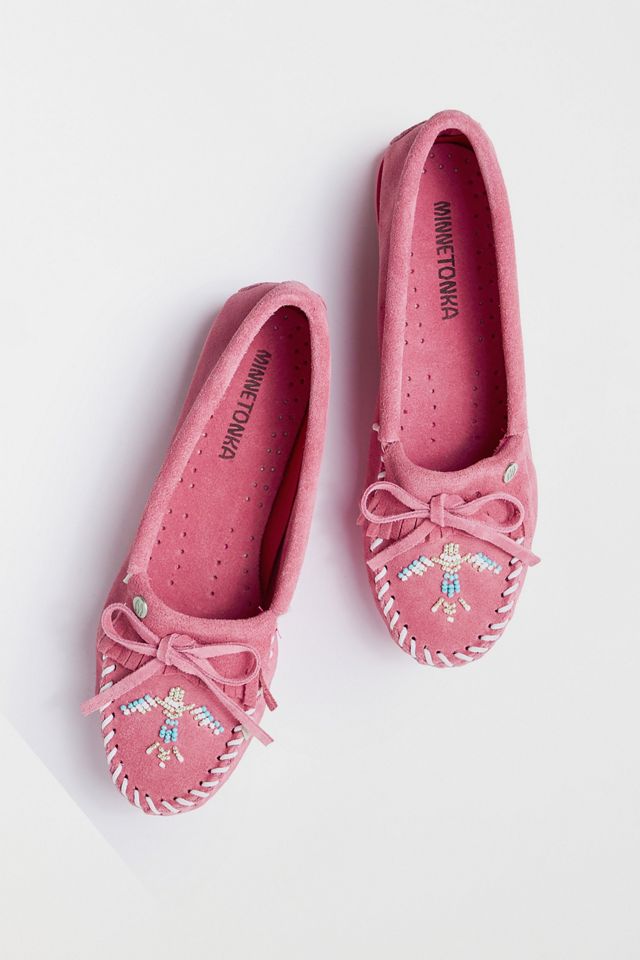 Minnetonka  Women's Thunderbird Animikii Suede Beaded Moccasin #1