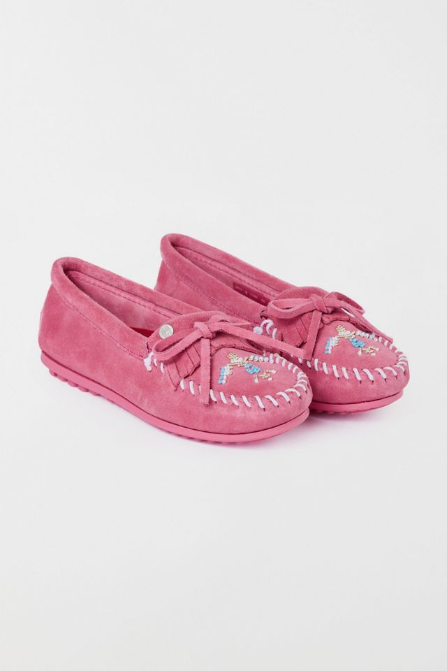 Minnetonka  Women's Thunderbird Animikii Suede Beaded Moccasin #3