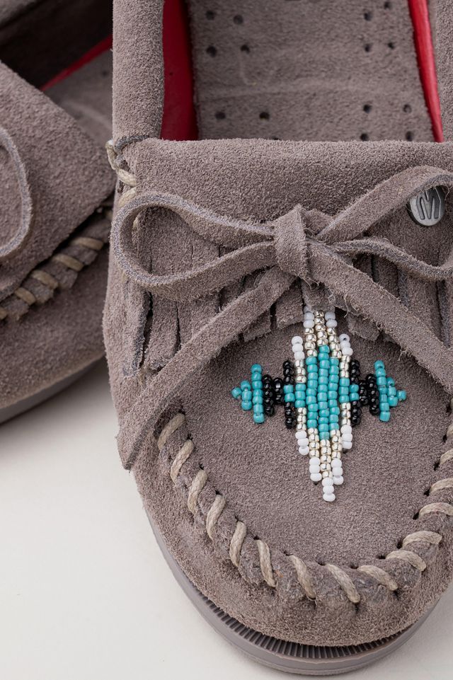 Minnetonka Nizhoni Suede Beaded Moccasin #3