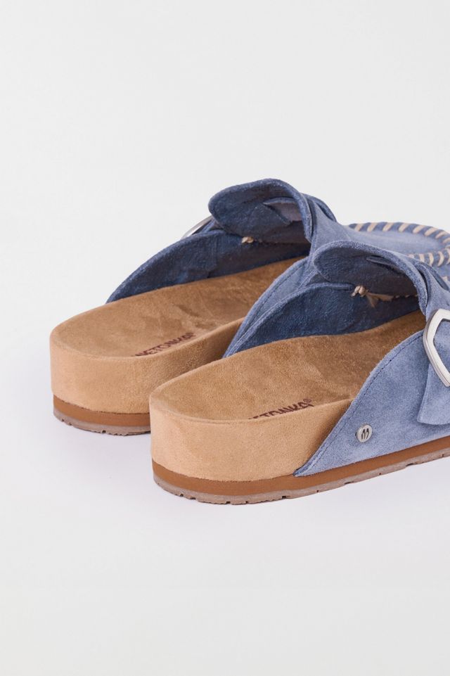 Minnetonka Suede Buckle Clog #2