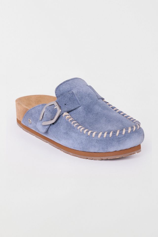 Minnetonka Suede Buckle Clog #3