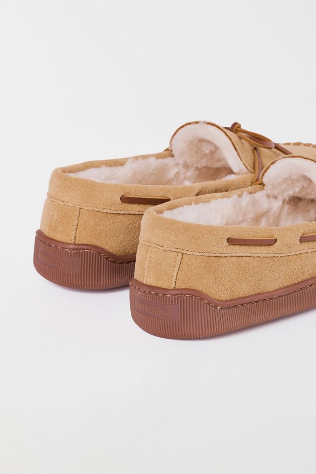 Minnetonka Suede Hardsole Moccasin Slipper #3