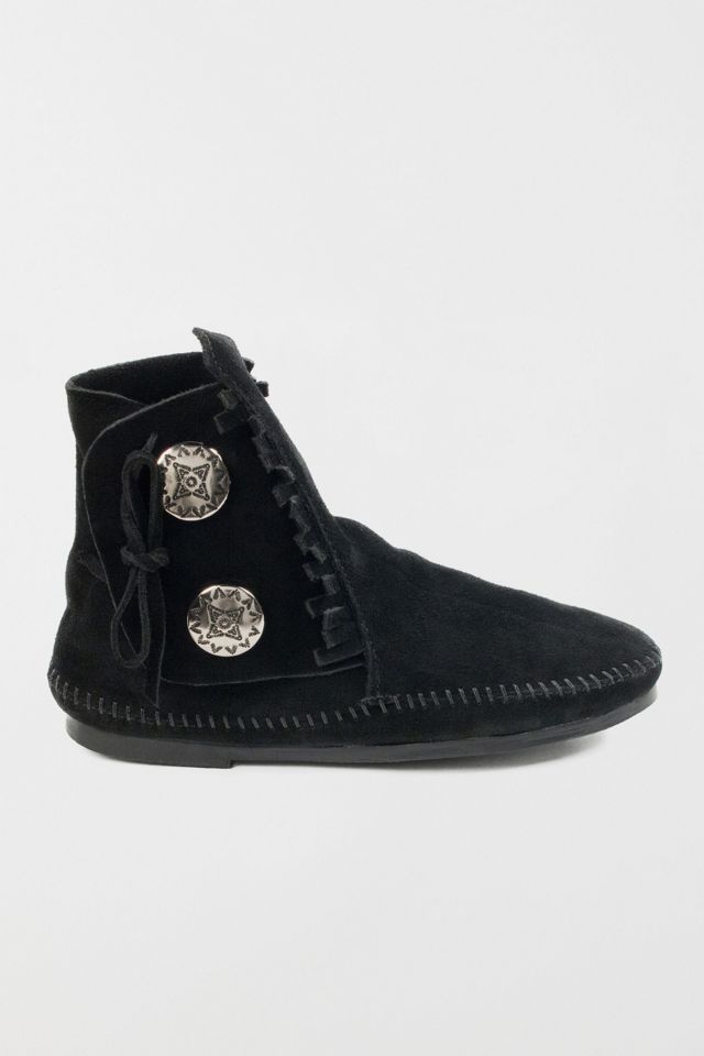 Minnetonka Women's Suede Two Button Boot #3