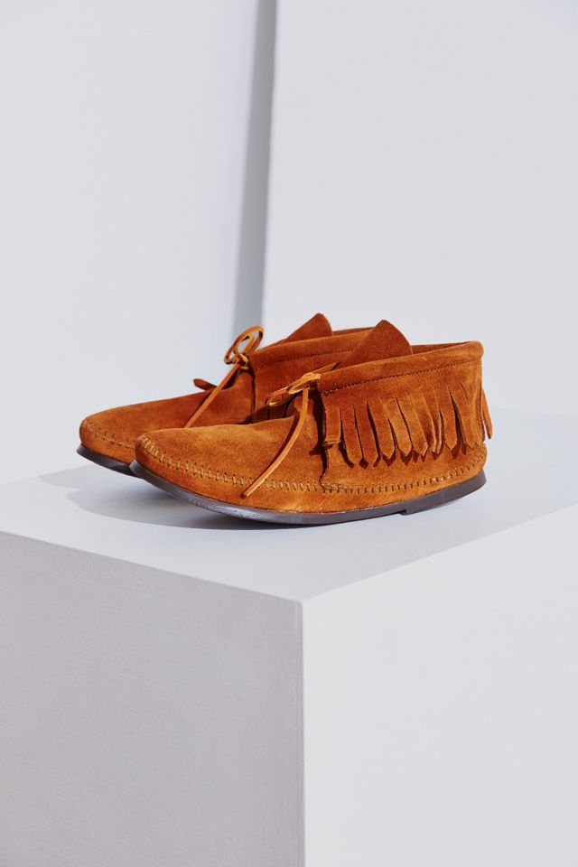 Minnetonka Suede Classic Fringe Moccasin Boot #4
