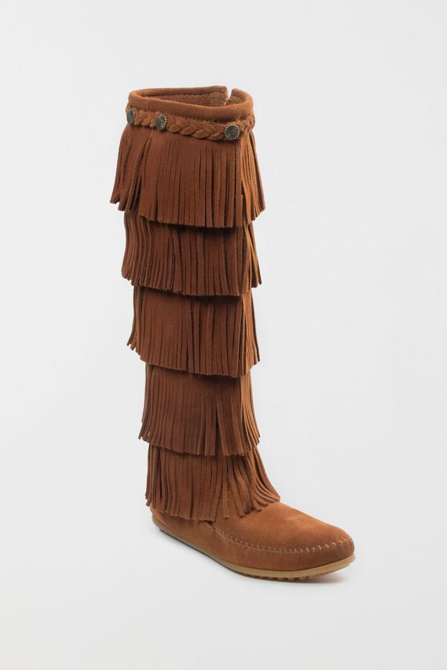 Minnetonka Suede 5-Layer Fringe Boot #3