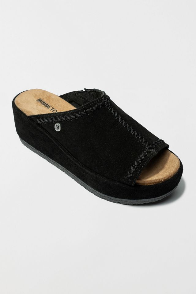 Minnetonka Suede Wedge Sandal #3