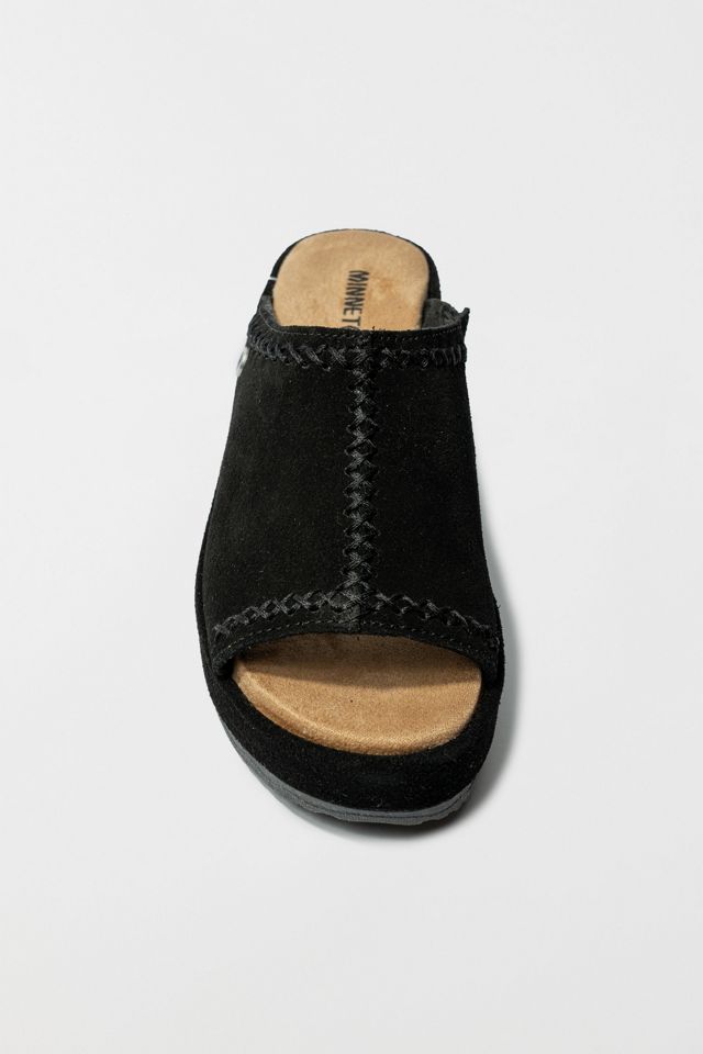 Minnetonka Suede Wedge Sandal #4