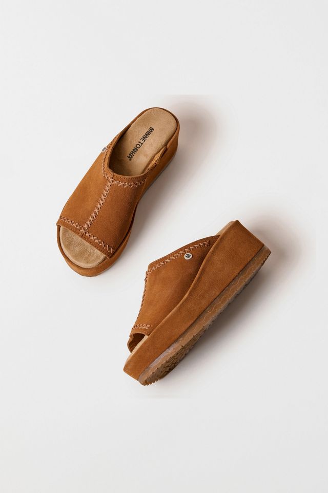 Minnetonka Suede Wedge Sandal #2