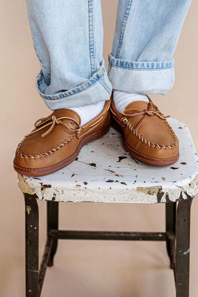 Minnetonka Moosehide Leather Moccasin Loafer