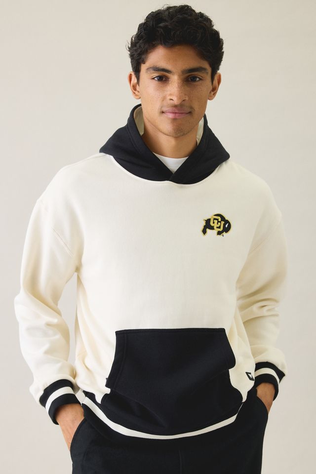College Logo Graphic Colorblock Hoodie Sweatshirt #1