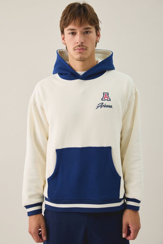 College Logo Graphic Colorblock Hoodie Sweatshirt #1