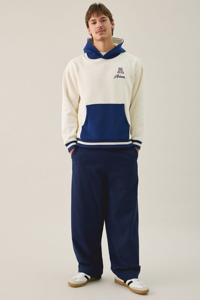 College Logo Graphic Colorblock Hoodie Sweatshirt #4