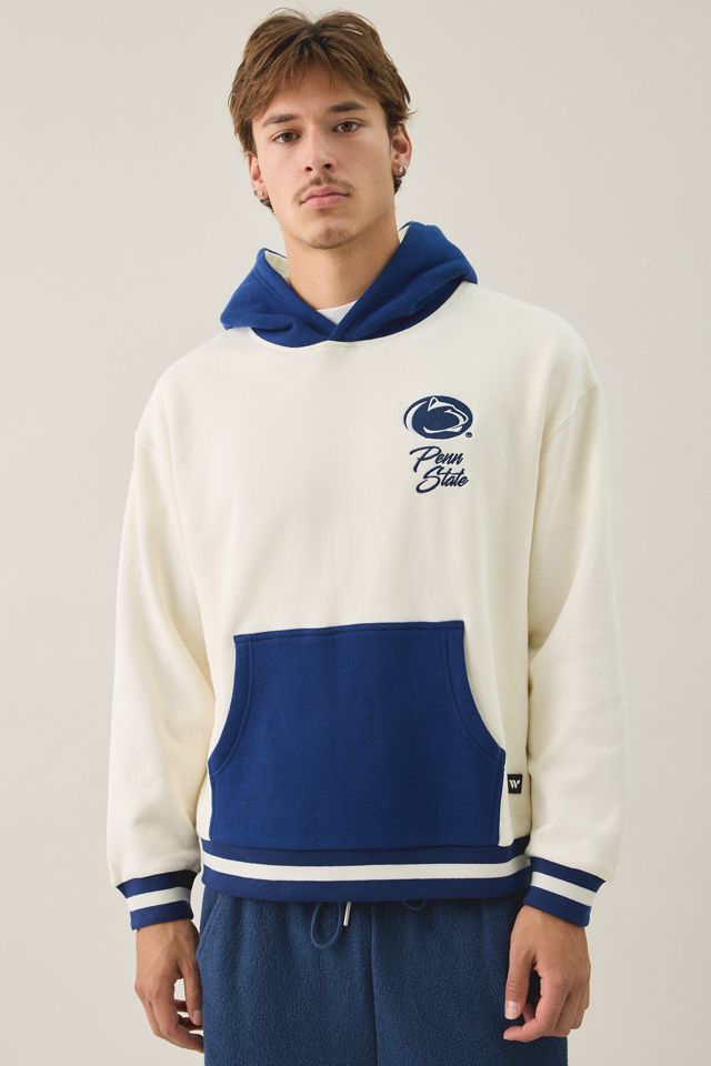 College Logo Graphic Colorblock Hoodie Sweatshirt #1