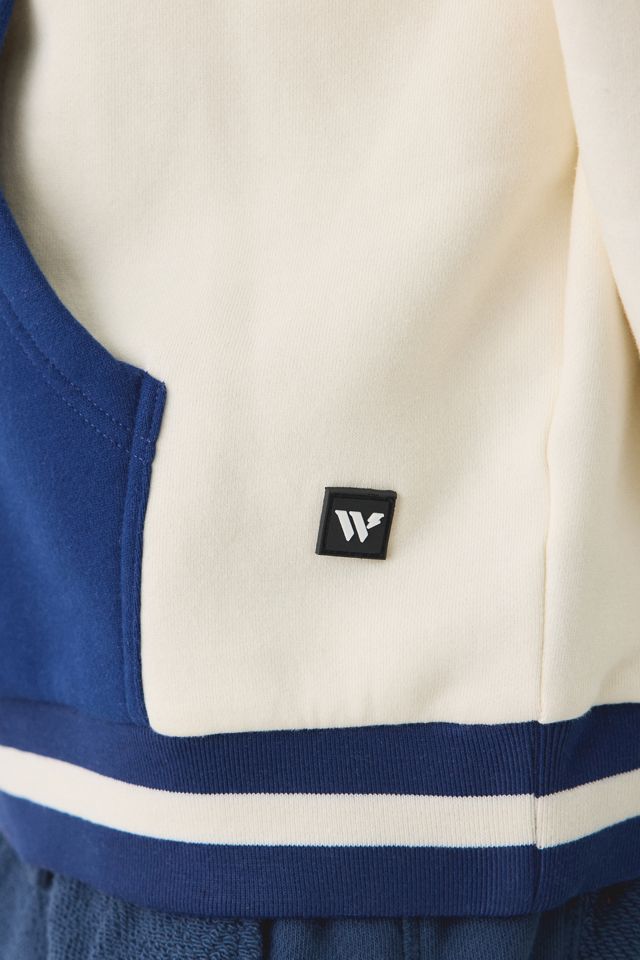 College Logo Graphic Colorblock Hoodie Sweatshirt #3