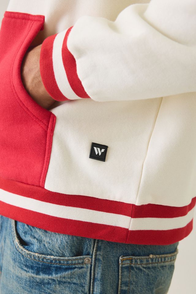 College Logo Graphic Colorblock Hoodie Sweatshirt #2