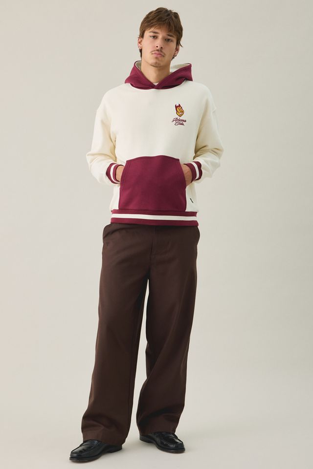 College Logo Graphic Colorblock Hoodie Sweatshirt #2