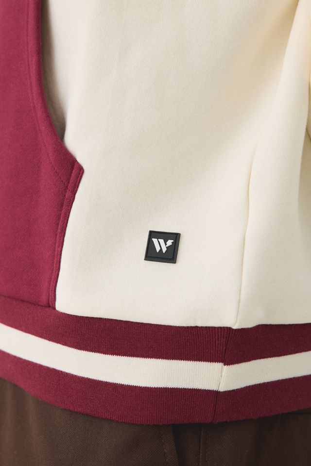 College Logo Graphic Colorblock Hoodie Sweatshirt #4