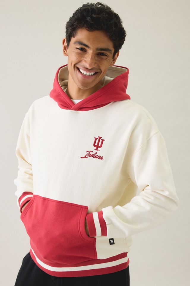 College Logo Graphic Colorblock Hoodie Sweatshirt #1