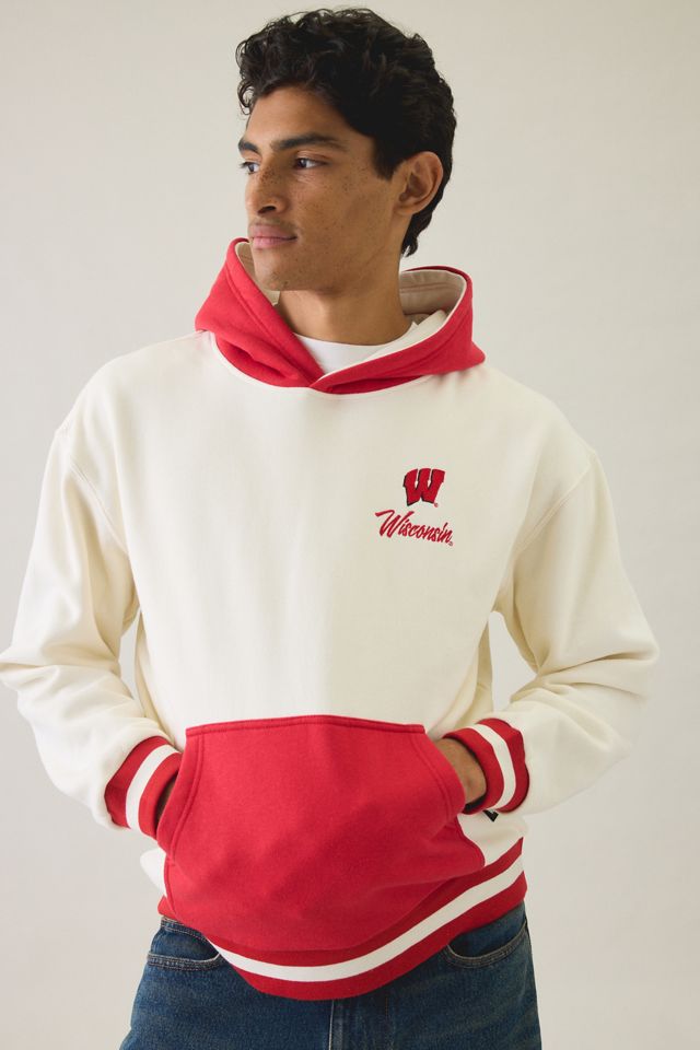 College Logo Graphic Colorblock Hoodie Sweatshirt #1